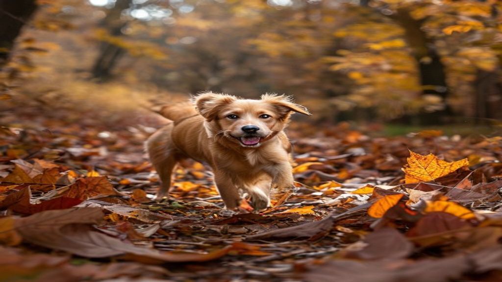 강아지 야외 냄새 추적 활동